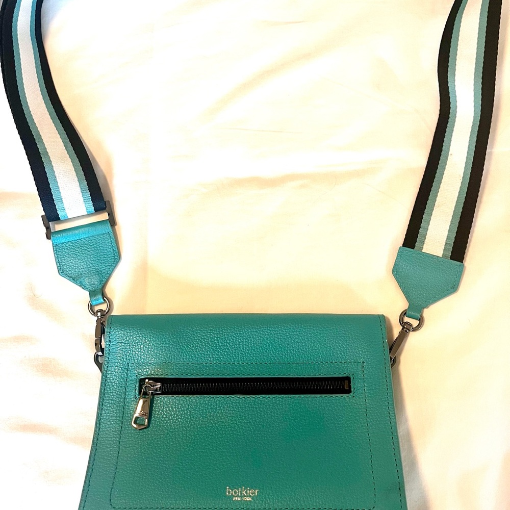 Botkier Aqua Crossbody Bag with Striped Strap